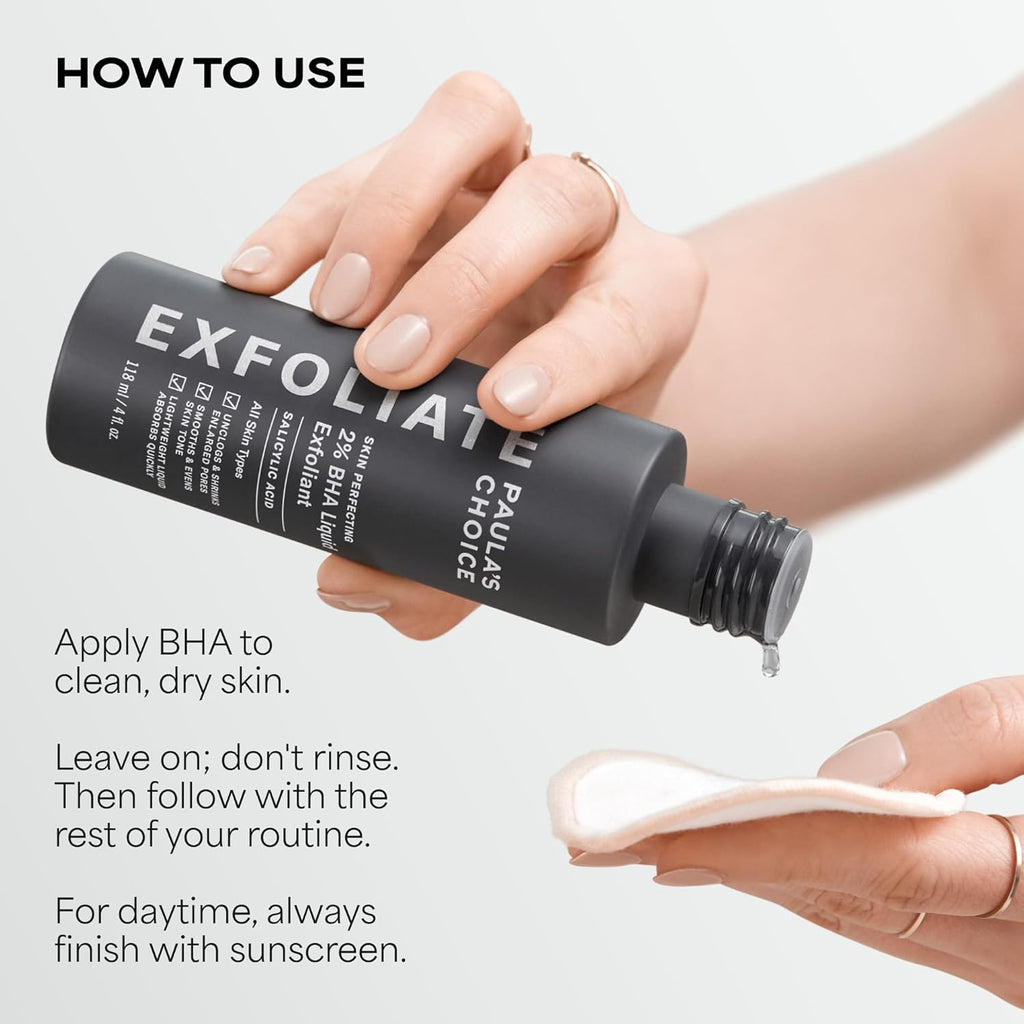 Paula's Choice 2% BHA Liquid Face Exfoliant for Blackheads & Pores, 30 ml
