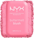 NYX Professional Makeup Buttermelt Powder Blush, Blendable: Butta Together | With Mango, Shea and Almond Butter, Up To 12H Wear, Seamless Blending, Fade and Transfer Resistant, Vegan Formula
