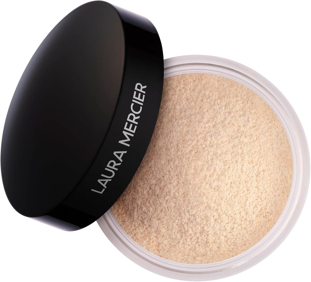 Laura Mercier Translucent Loose Setting Powder, 16HR Wear, Matte Finish | Cult-classic loose powder absorbs oil, blurs pores, and locks in makeup. Lightweight, breathable, and cake-free finish.