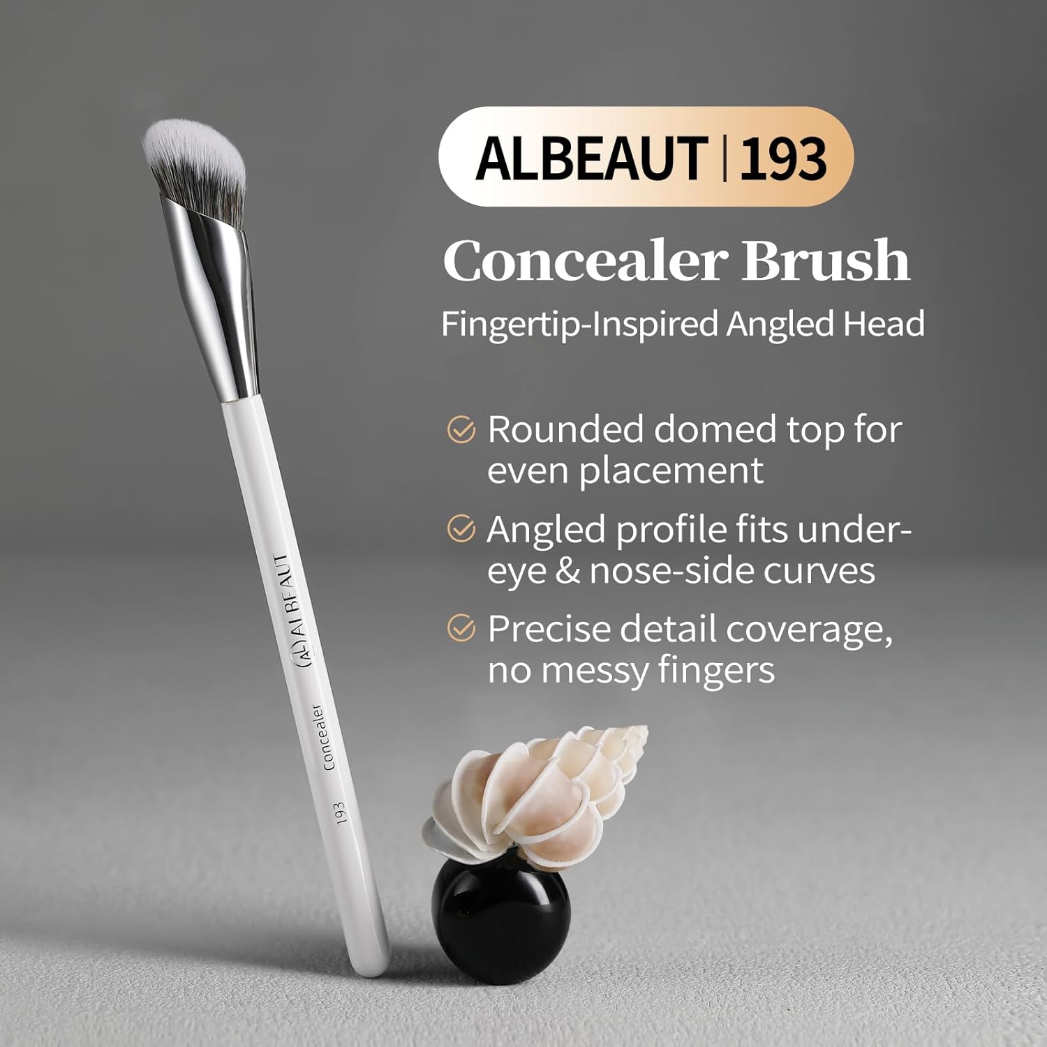 Albeaut Concealer Brush, Angled Under Eye Makeup brush