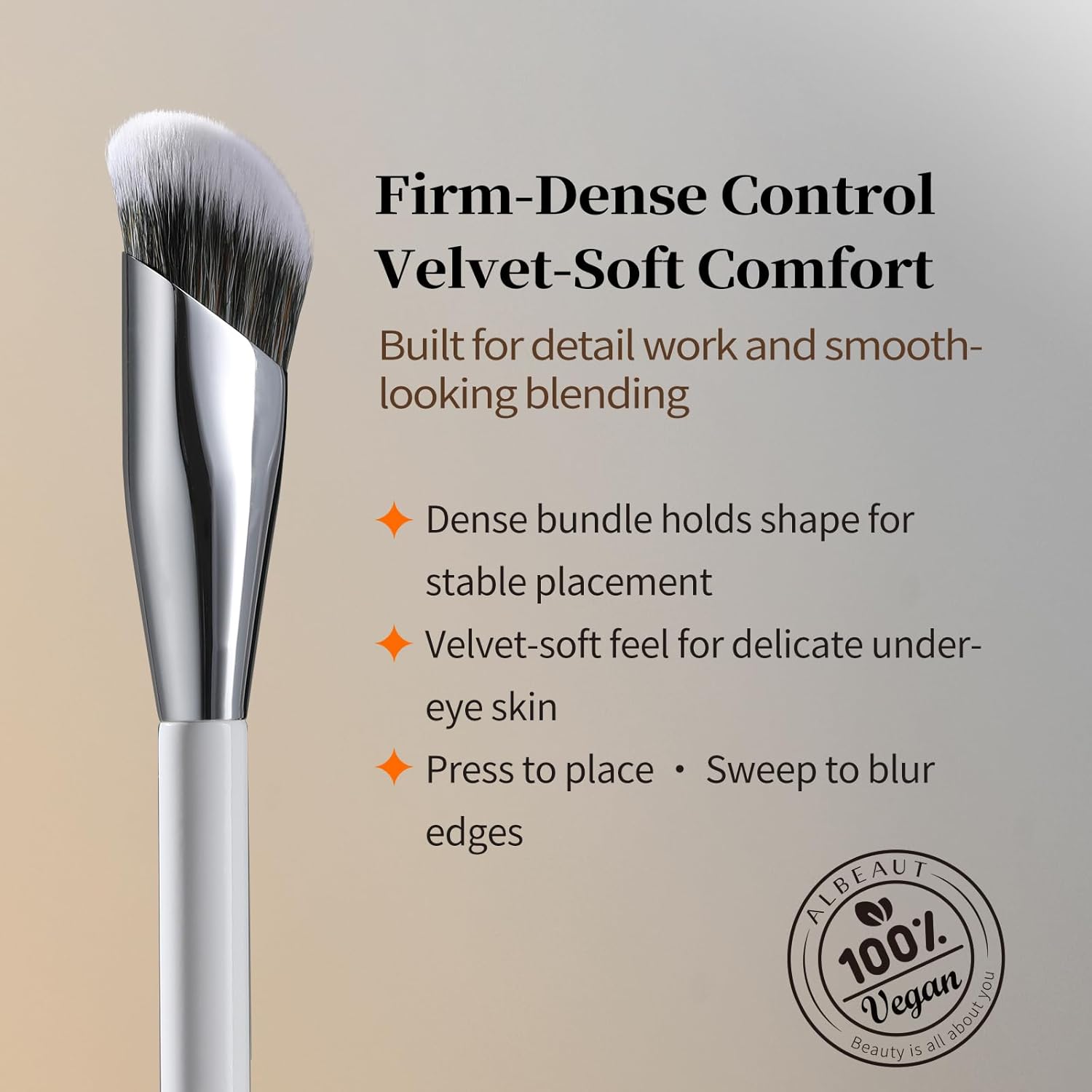 Albeaut Concealer Brush, Angled Under Eye Makeup brush