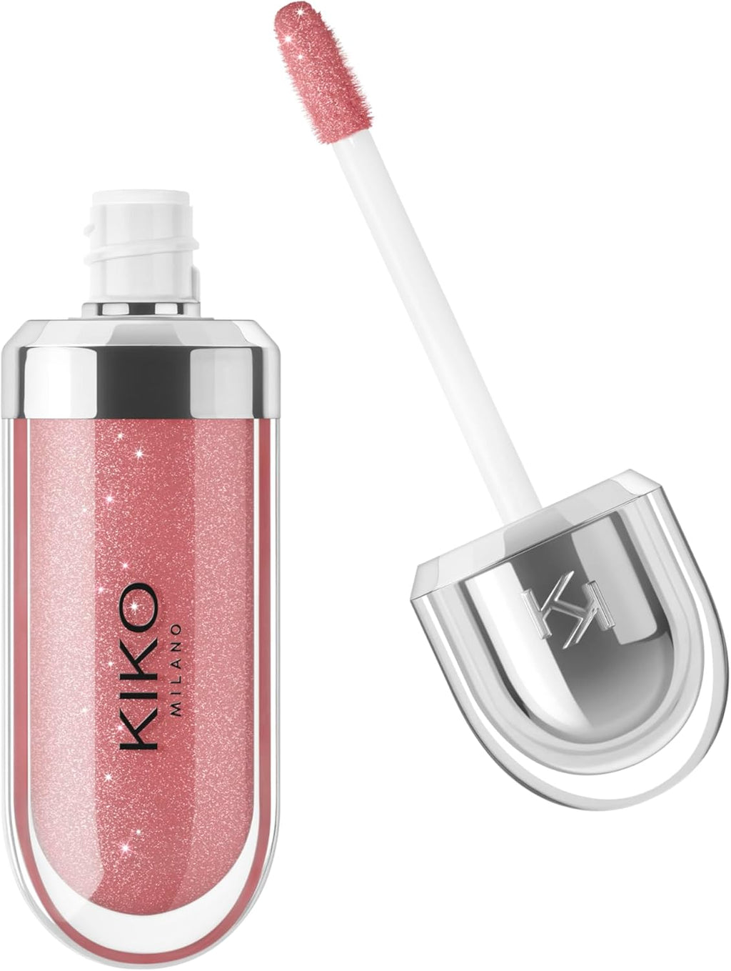 KIKO Milano 3D Hydra Lipgloss - Shade 32 Pearly Natural Rose | Hydrating | Plumped 3D Shine | Non-Sticky | Wand Applicator | Long Lasting