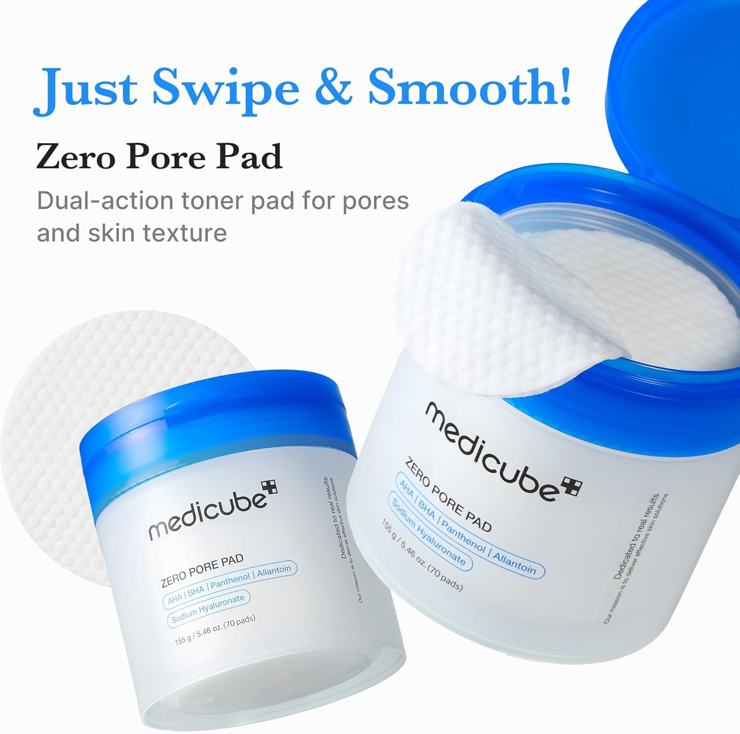 Medicube Toner Pads Zero Pore Pad 2.0 for Exfoliation and Pore Care